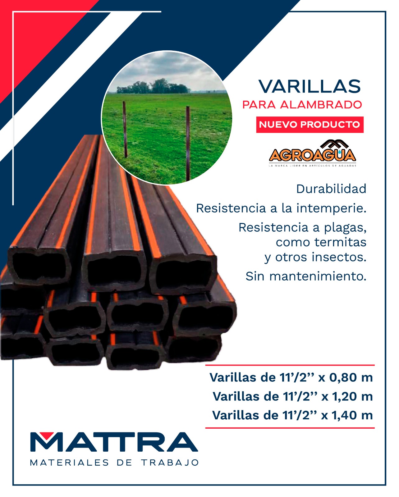 AGROAGUA Varillas alamb