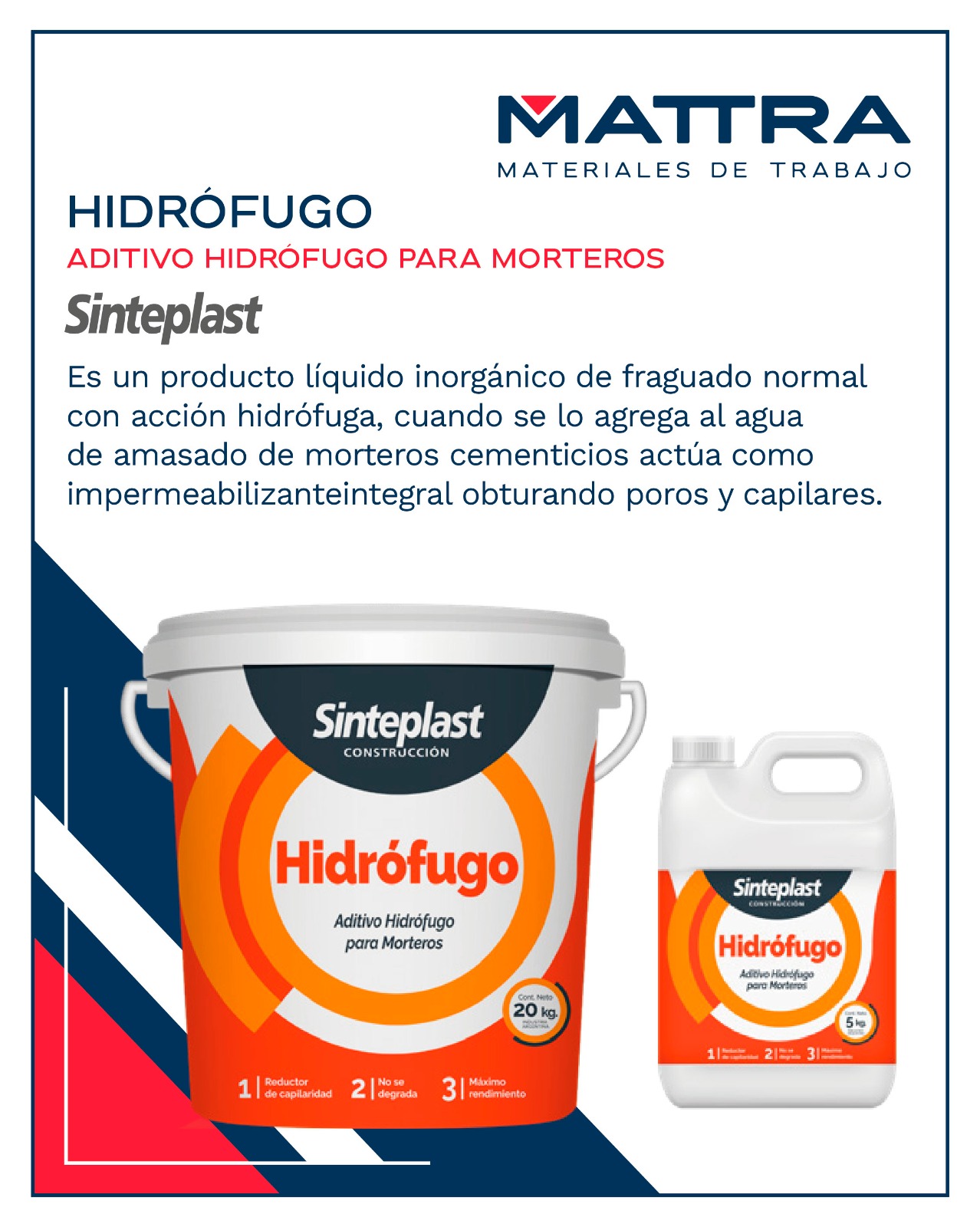 SINTEPLAST Hidrofugo